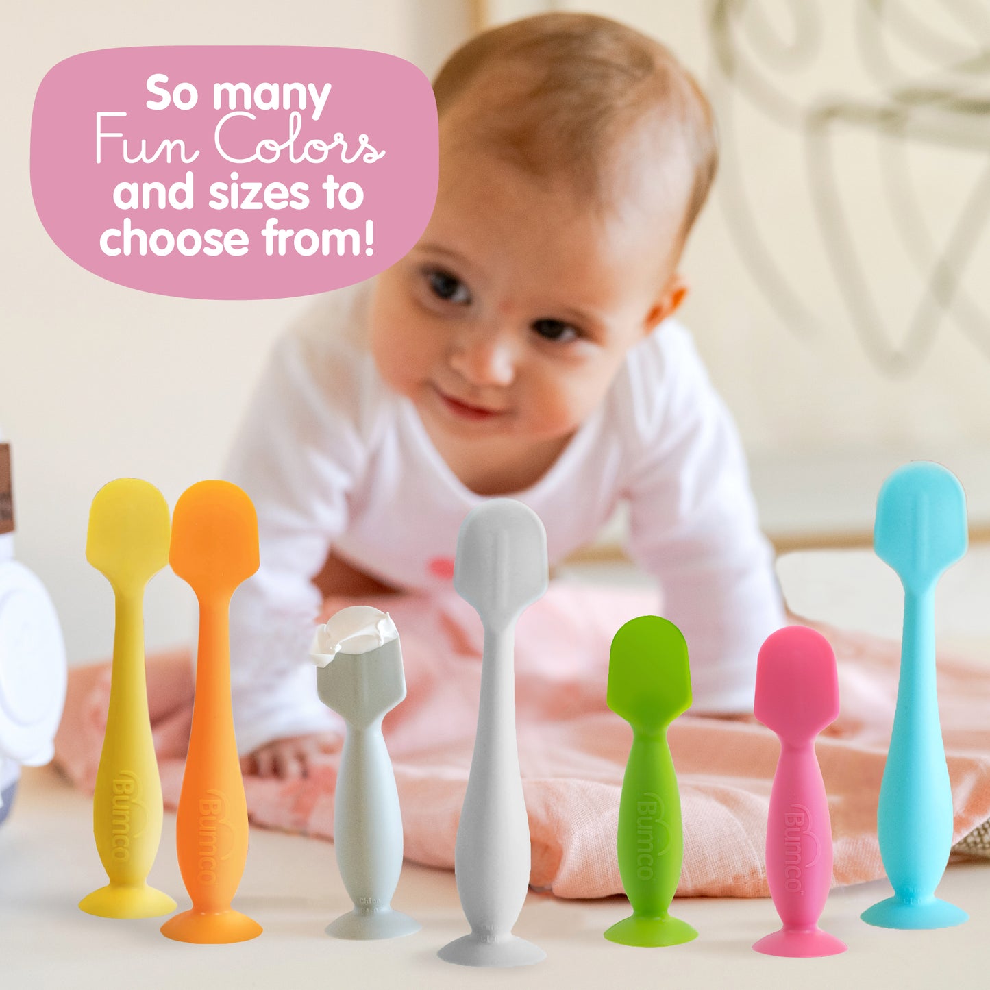 Bumco 2-Pack Full-Size & Mini Baby Bum Brush Bundle (Grey/Grey)