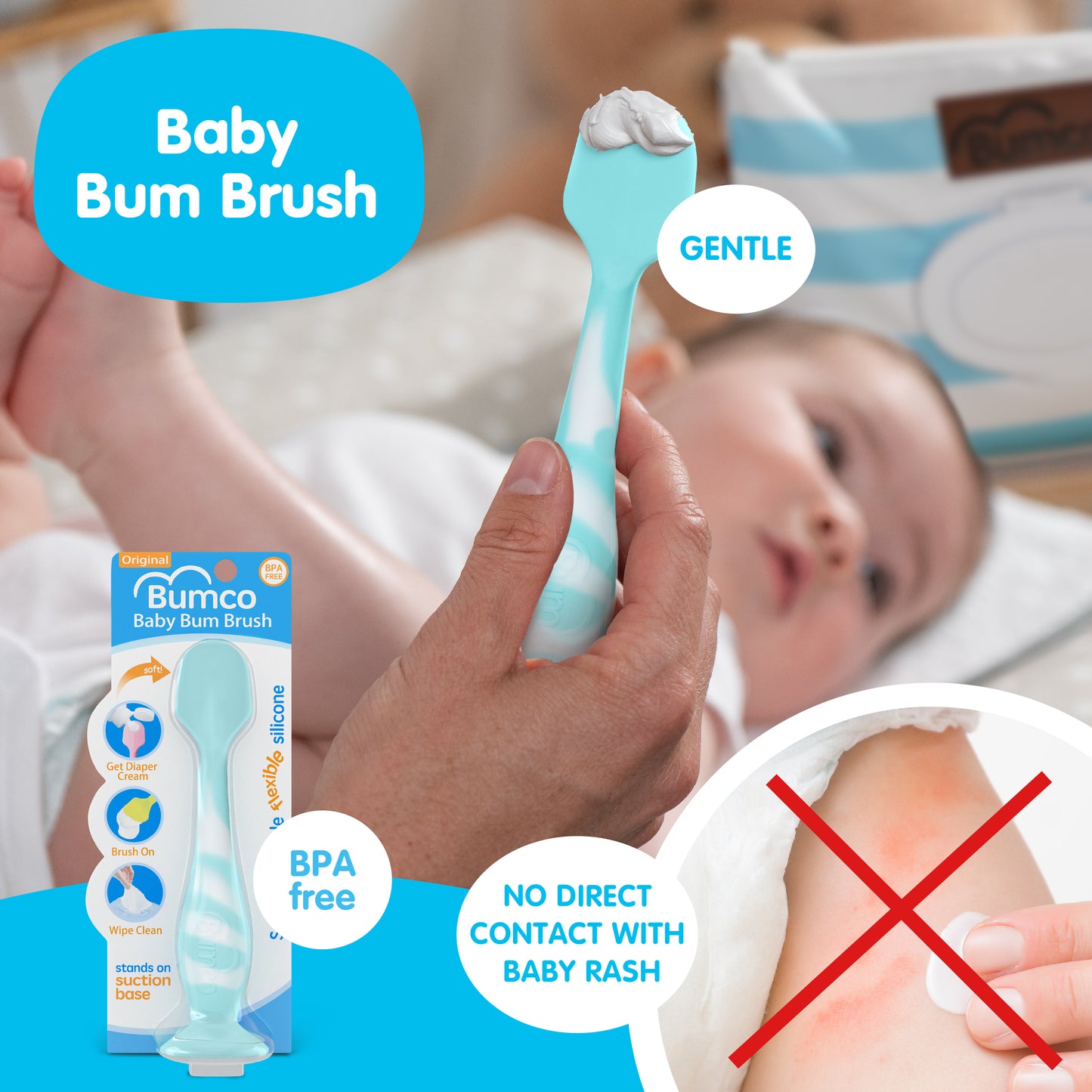 Bumco 'Diaper-Changing Survival Kit' Personalized Gift Set for Newborns (Blue)