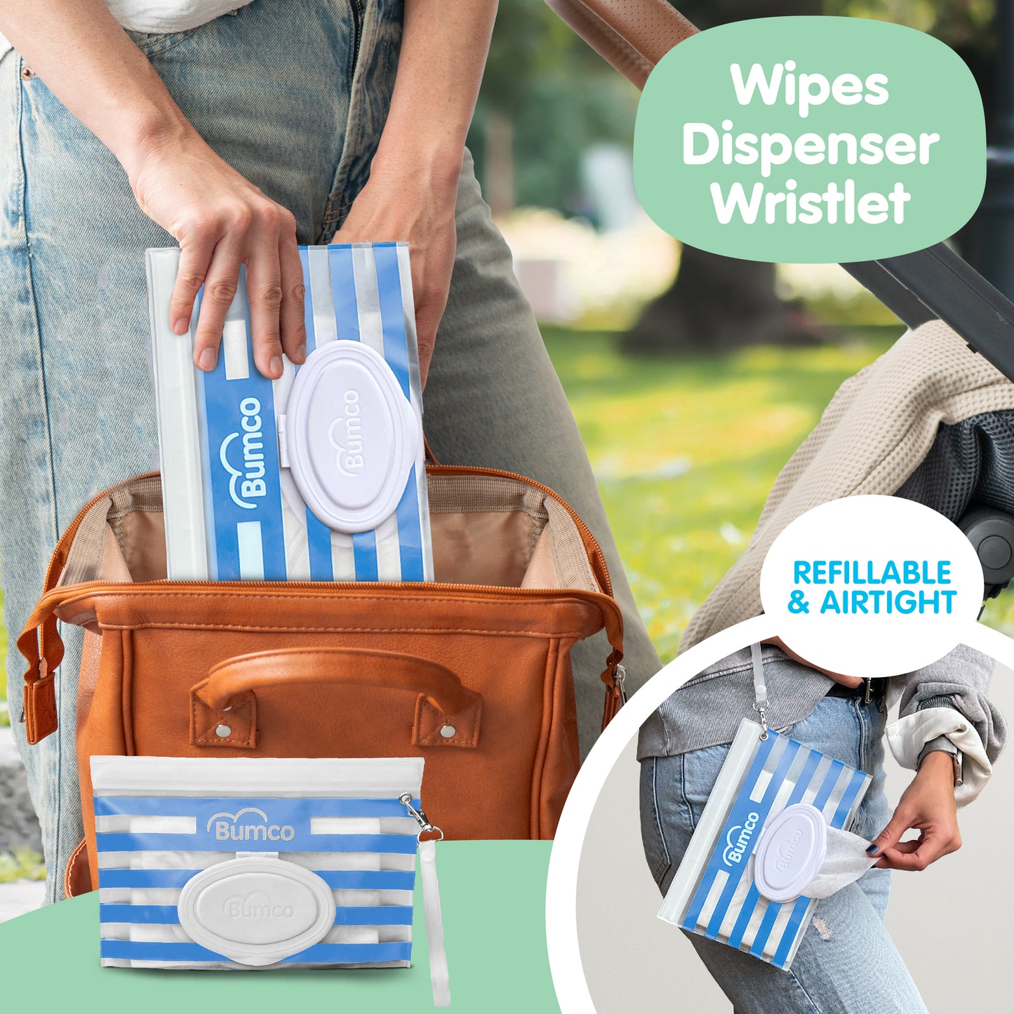 Bumco 'Diaper-Changing Survival Kit' Personalized Gift Set for Newborns (Blue)