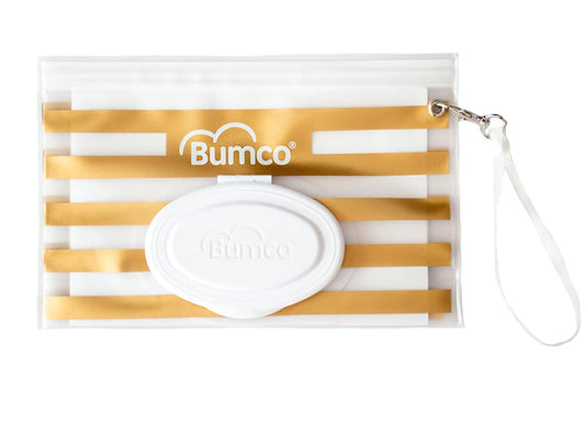 Bumco Airtight Wipes Dispenser (Gold Stripe)