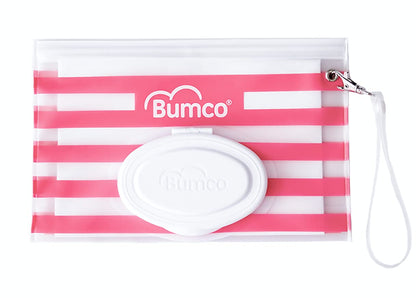 Bumco Airtight Wipes Dispenser (Pink Stripe)
