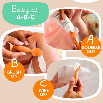 Bumco Mini Baby Bum Brush with Travel Case (Orange)