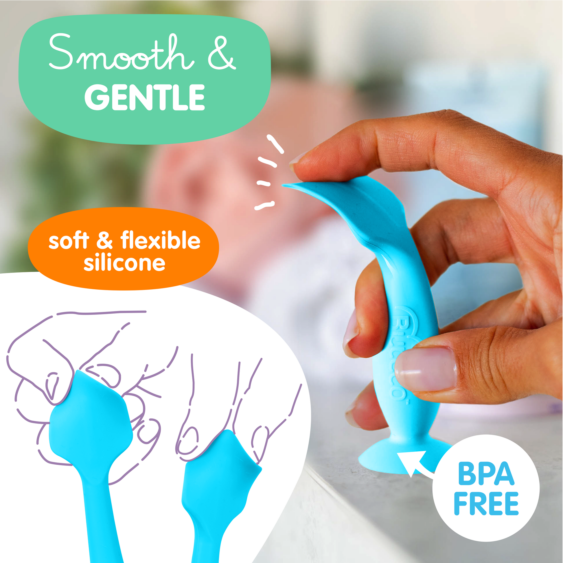 Luiercrème Applicator Baby Baby Bum Brush Mini - Luiercrème Applicator Met Reiskoffer, Zachte Siliconen (Blauw Groen) Reisetui Meegeleverd Luiercrème Applicator Baby Baby Bum Brush Mini - Luiercrème Applicator Met Reiskoffer, Zachte Siliconen (Blauw Groen) Reisetui Meegeleverd