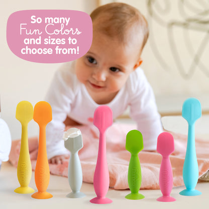 Bumco 2-Pack Full-Size & Mini Baby Bum Brush Bundle (Pink/Pink)